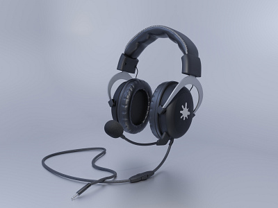 Headphones 3d 3dmodel art blender3d branding design device frostnout headphones illustration logo