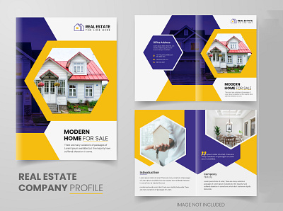 Real Estate company profile branding company design graphic design landscape profile real estate