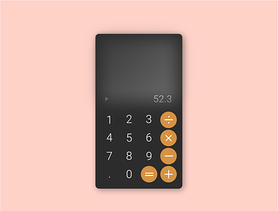 Daily UI 2 - Calculator app calculator daily ui daily ui 002 daily ui challenge design ui