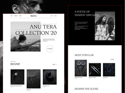 E-commerce web-site redesign | Anu Tera design figma ui web webdesign website