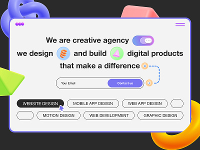 Creative Digital Agency 3d agency app branding creative design digital graphic design icon illustration logo motion graphics studio typography ui uiux ux vector webdesign