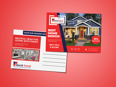 real estate postcard design business postcard design corporate design corporate flyer corporate postcard postcard design real estate postcard design