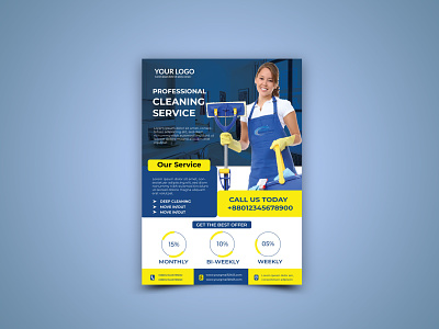 cleaning service flyer design