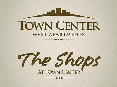 Town Center Logos apartment logo shopping