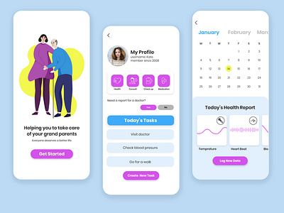 Elderly Care App Concept