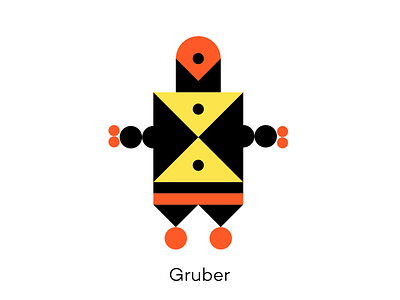 Hello world, I'm Gruber! animation army blocks character exploring good guy illustration magma modular