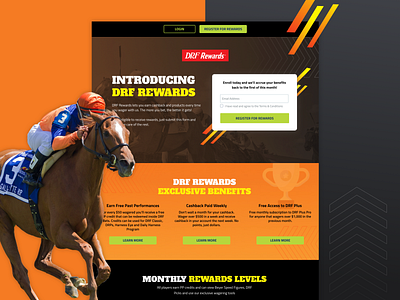 Landing Page For Horse Racing News & Handicapping Company