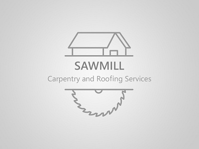 Logo Sawmill 4fun design graphic gray logo logodesign minimalist new vector work