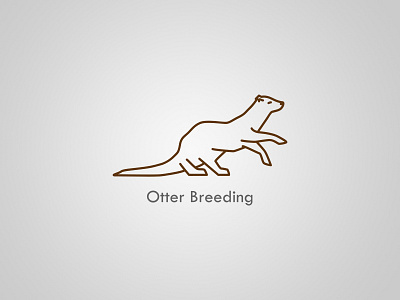 Logo - Otter Breeding branding design graphic graphicdesign gray logo logodesign logotype minimalist new vector