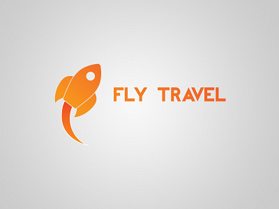 Fly Travel agency rocket travel