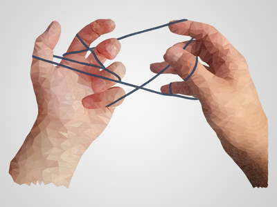 Hands - Low Poly hands lowpoly natural twine