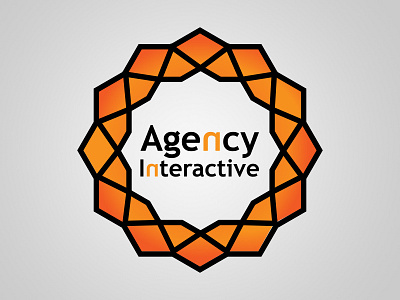Logo - Agency Interactive agency interactive logo minimalist orange