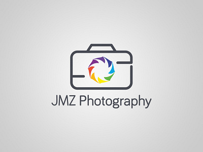 Logo - JMZ Photography camera camera aperture graphite color logo new photography rainbow
