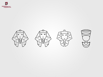Pharaoh - Graphic branding design egipt egyptian graphic gray illustration logo logodesign minimalist modern logo new nice logo pharaoh portrait vector work