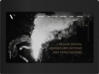 Portfolio Design Concept animation branding design landingpage minimal ui ux web