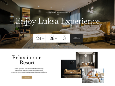 Luksa Resort - Landing Page