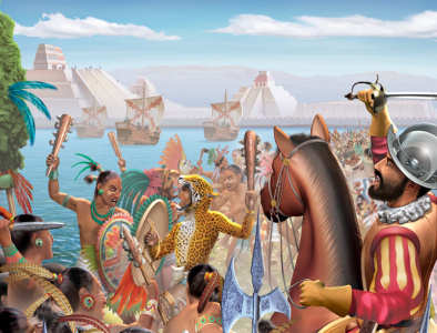 Caída de Tenochtitlán illustration
