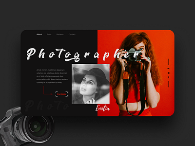 Photographer photographer webdesign website