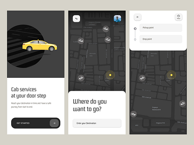 Cab booking app design. cab booking app design cabbooking design design studio hogoco jenisha dhas mobile app design ux