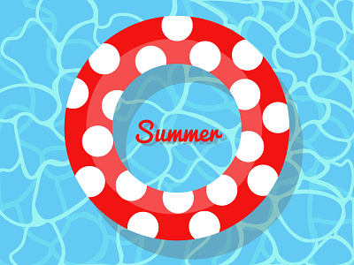 Swimming summer badge
