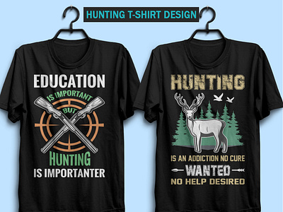 Hunting wanted t-shirt design