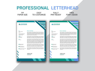 Professional letterhead template