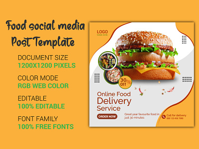 Latest food delivery service social media post how to make social media post social media post