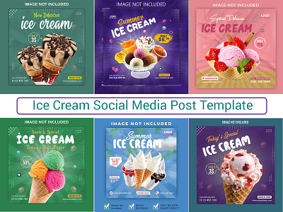 Ice Cream Social Media Post Template how to make social media post social media poster design