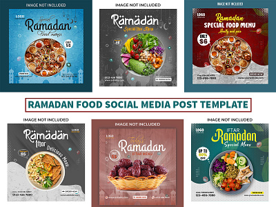 Ramadan Food Sale social media post template