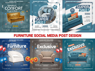 Furniture social media post design