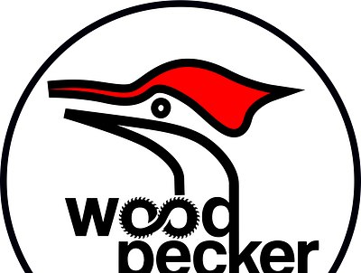 Woodpecker Art & Decor Logo bird branding design icon illustration logo minimal saw typography website wood woodpecker woodworking