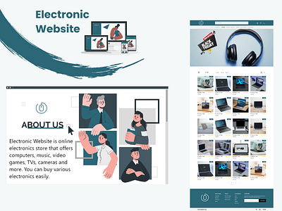 Electronic Website, training project at ITI - UI/UX Track 2021. design e commerce electronic ui ux web