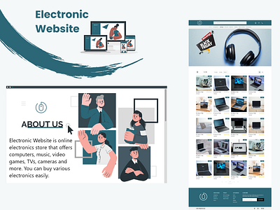 Electronic Website, training project at ITI - UI/UX Track 2021.