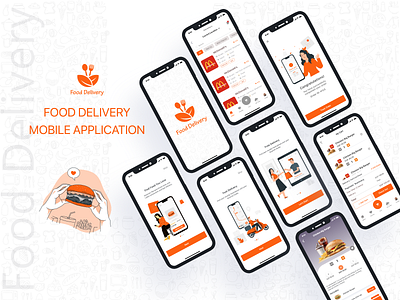 Food Delivery Mobile Application app design food app food delivery app ios ui ux