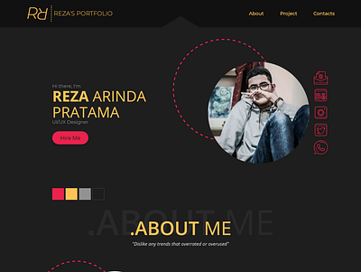 My Page design ui ux web