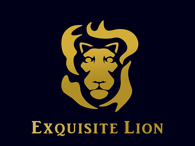 Gold lion logo