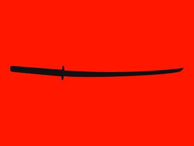 Katana illustration katana red sword