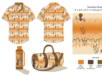 Sonoran Desert adobe illustrator adobe photoshop apparel design branding color design fashion design graphic design layout print design visual design