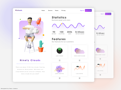 90Clouds branding concept design designer finance app flat graphicdesign illustraion landing logo minimal money app onboarding typogaphy ui ui ux web