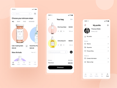 Mobile App for Skincare products