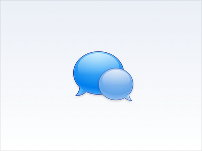 Chat blue bubble chat icon messages sketch vector