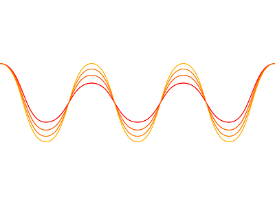 Wave orange sine soundwave vector wave