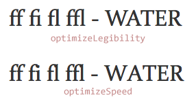 CSS3 text-rendering css css3 kerning ligatures typography web