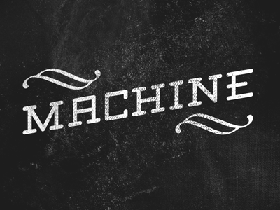 Machine - word association black grey grunge old texture typography white