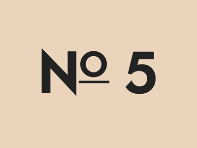 No.5 chanel classy cream dark gray typography