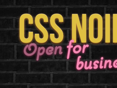 CSS Noire css css3 noire typography