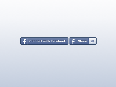 CSS3 Facebook Buttons blue button css css3 facebook web web design