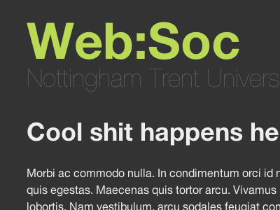 Web:Soc badass css grey helvetica toast web