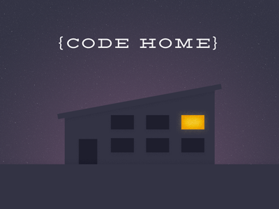 Code Home code dark home illustration night typography
