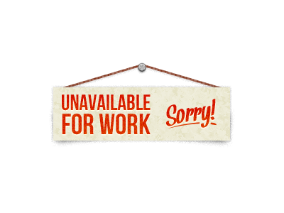 Unavailable availability design rope sign texture web work